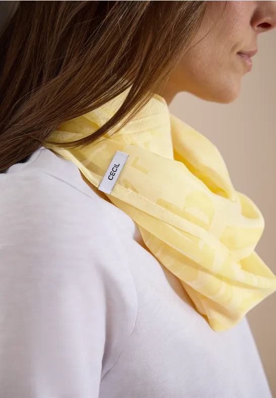CECIL Burnout Loop Scarf | Butter Mink 573130