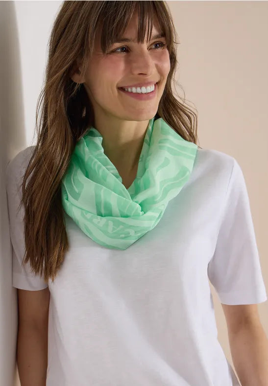 CECIL Burnout Loop Scarf | Lime 573130