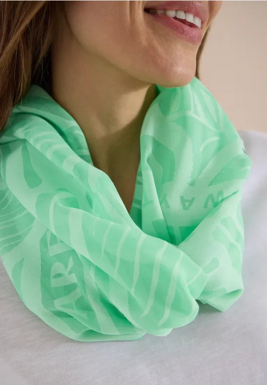 CECIL Burnout Loop Scarf | Lime 573130