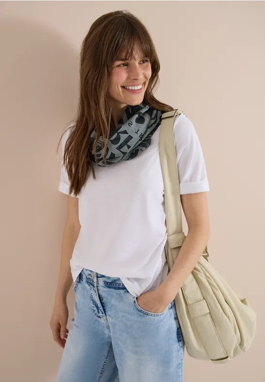 CECIL Burnout Loop Scarf | Green 573130