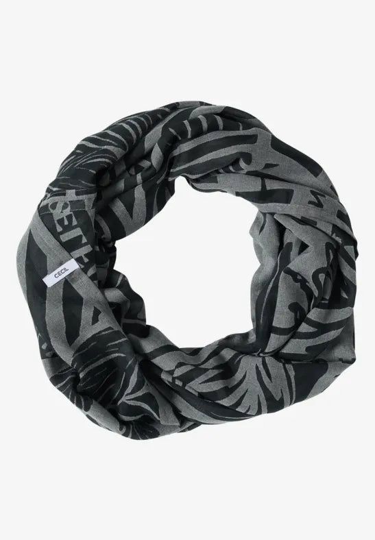 CECIL Burnout Loop Scarf | Green 573130