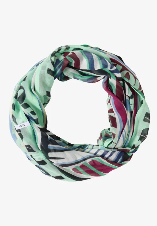 CECIL Palm Print Loop | Green 573131