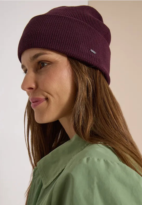 CECIL Knitted Cap | Berry 573195
