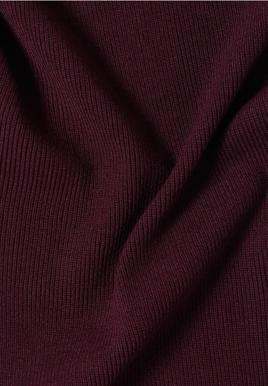 CECIL Small Knitted Triangle Scarf | Berry 573196