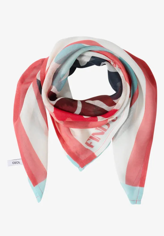 CECIL Print Bandana Scarf | Vanilla 573221