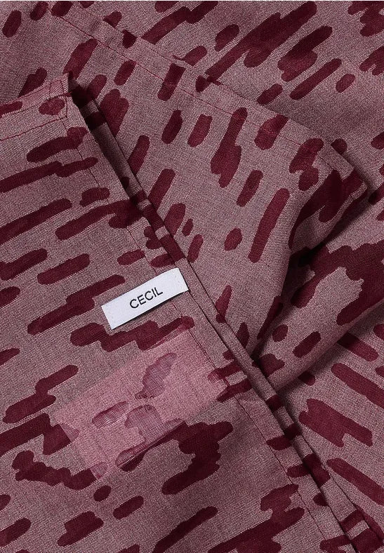 Cecil Solid Burnout Loop Scarf | Wine 573275