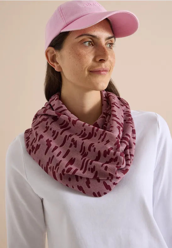 Cecil Solid Burnout Loop Scarf | Wine 573275