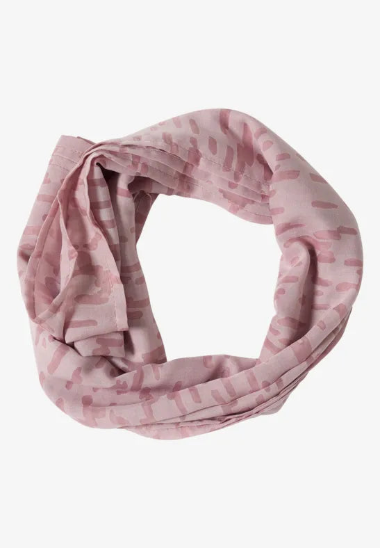Cecil Solid Burnout Loop Scarf | Rose 573275