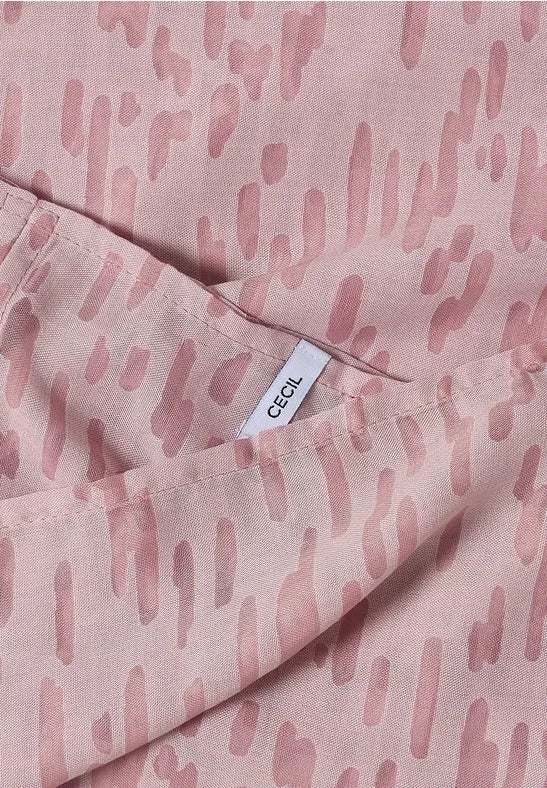 Cecil Solid Burnout Loop Scarf | Rose 573275