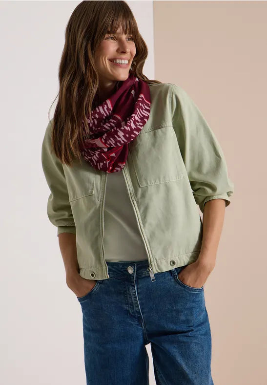 CECIL Patchwork Print Loop Scarf | Wine 573276