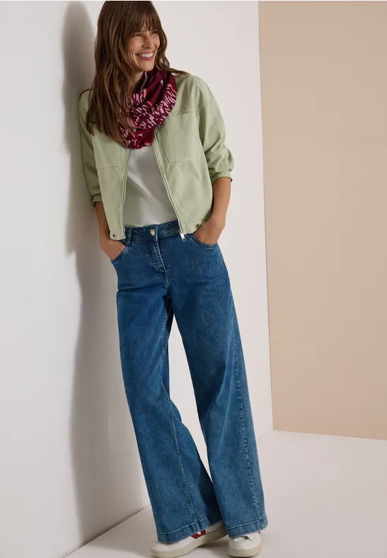 CECIL Patchwork Print Loop Scarf | Wine 573276