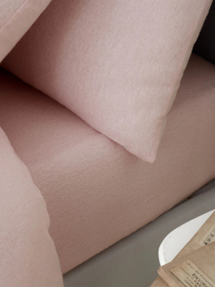 Catherine Lansfield Brushed Cotton Fitted Sheet | Pink