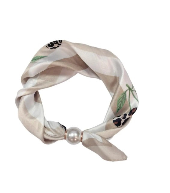 Best Angel Magnetic Pearl Scarf |  Beige BA4102-5