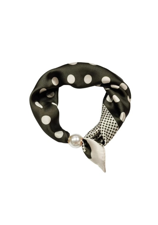 Best Angel Magnetic Closure Pearl Scarf | Khaki BA4400-5