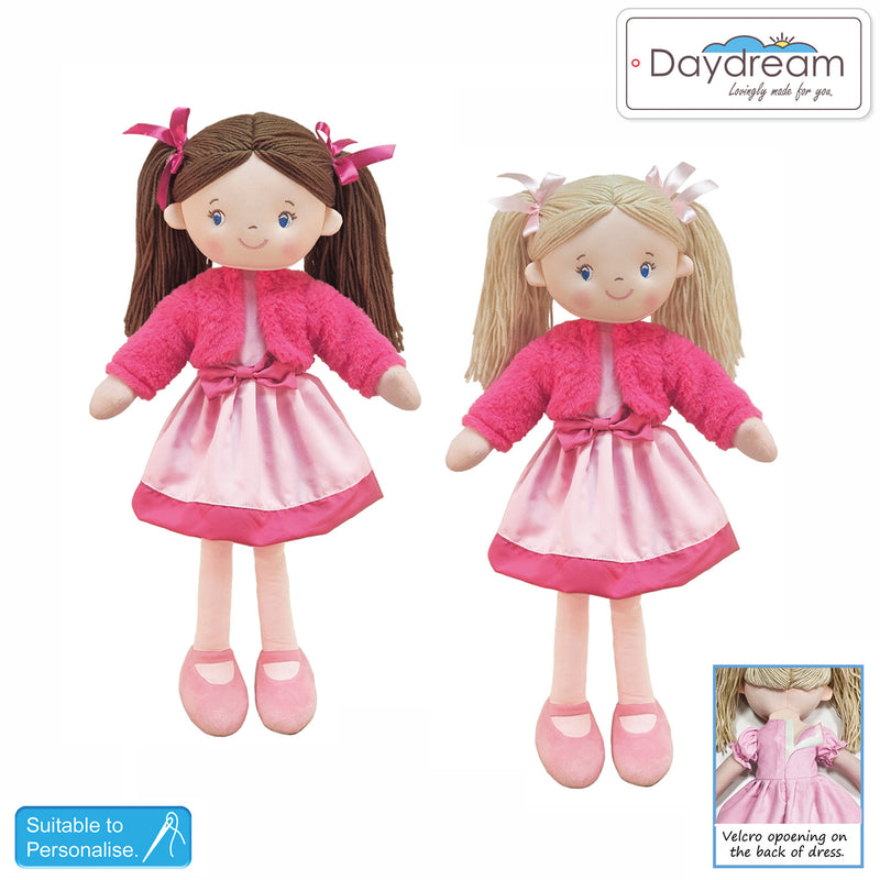 Jack & Jill Soft Rag Doll With Fluffy Jacket | BB310