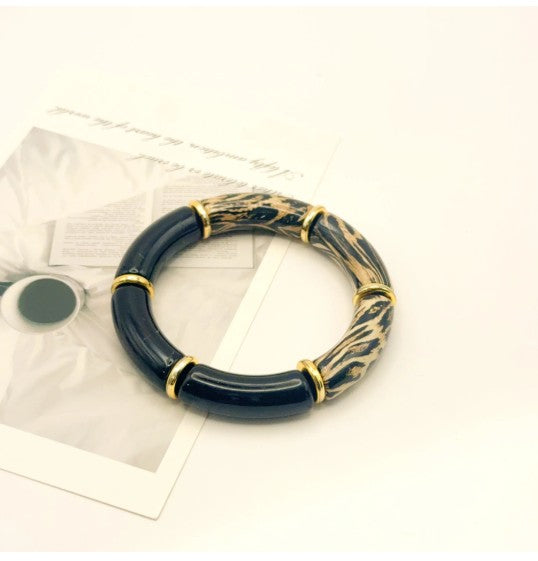 H&T Bijoux Elastic Fantasy Bracelet | Black BR2766