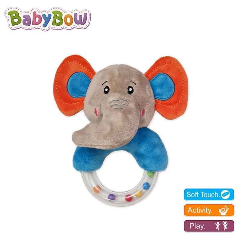 Jack & Jill  Elephant Beaded Rattle | BW32
