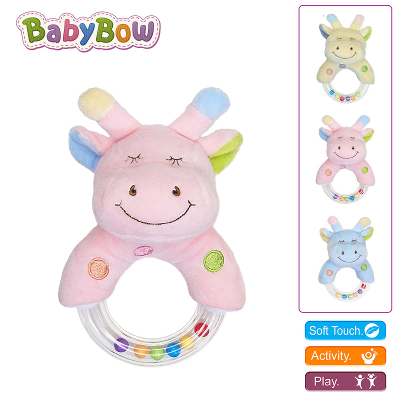 Jack & Jill Soft Giraffe Rattle | Various Colours BE45
