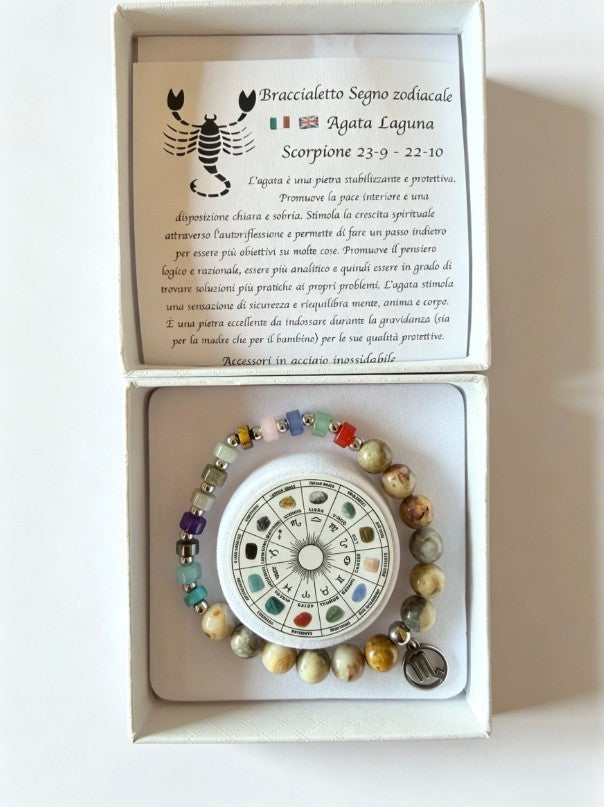Hana Bijoux Zodiac Signs Bracelet | Beige BP140