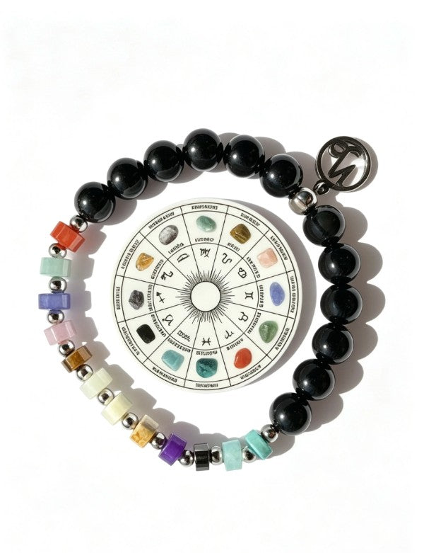 Hana Bijoux Zodiac Signs Bracelet Collection | Black BP140