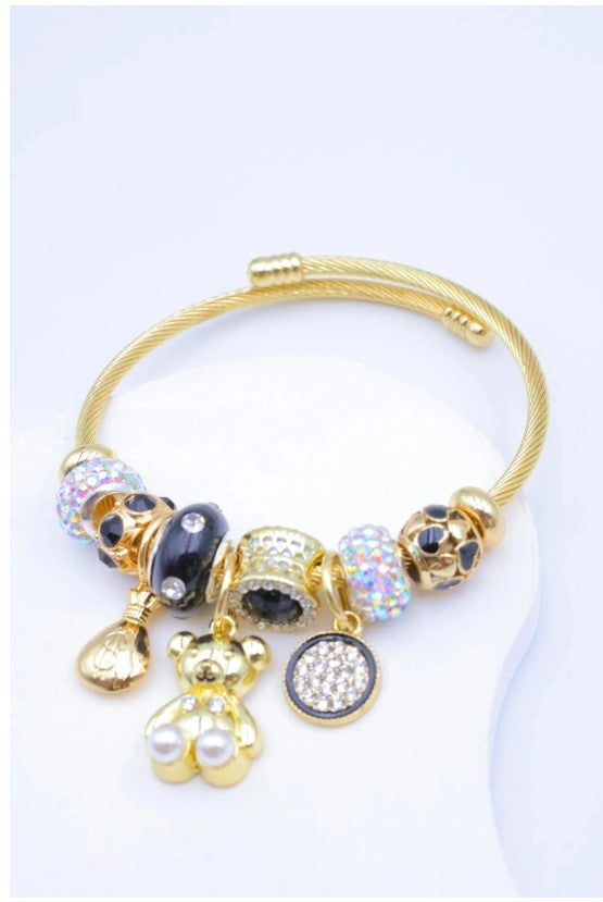 Beli & Jolie Elegant Stainless Steel Bracelet | Black PT23