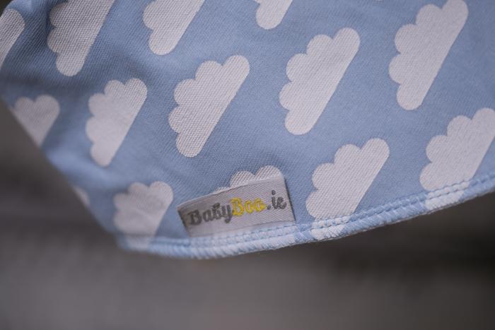 Baby Boo Organic Bandana Bib | Clouds Blue