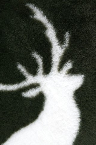 STOF Brame Nordic Stag Filled Cushion | Green CE431001
