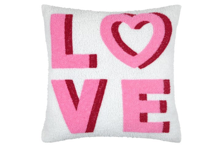 STOF Punky LOVE Tufted Boucle Cushion | Fuchsia CE441005