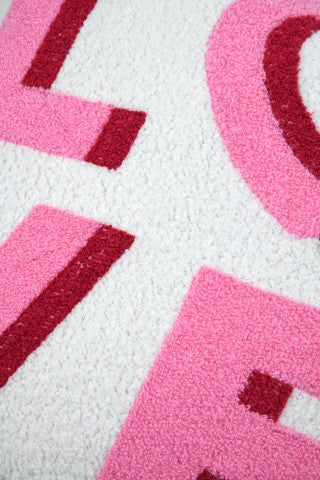 STOF Punky LOVE Tufted Boucle Cushion | Fuchsia CE441005