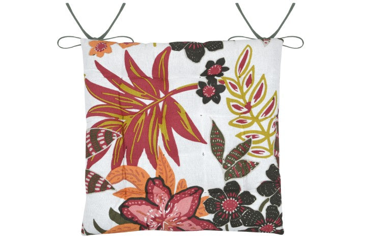 STOF Tenali Tropical Bloom Chair Pad | Multi CE443008