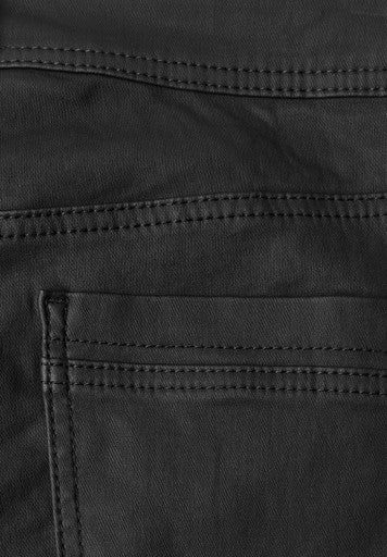 Cecil Toronto Coated Straight Jeans | Black  380943