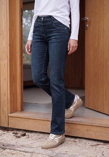 Cecil Bootcut Jeans | Dark Blue 380935