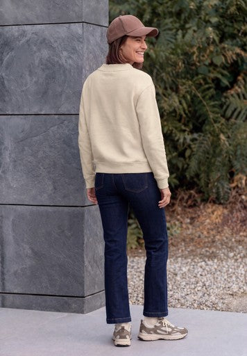 Cecil Print Sweatshirt | Beige 304146