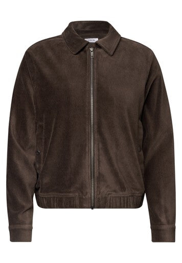 Cecil Blouson Jacket in Soft Corduroy | Truffle
