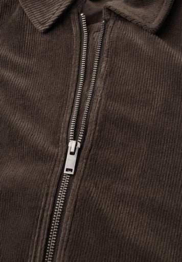 Cecil Blouson Jacket in Soft Corduroy | Truffle