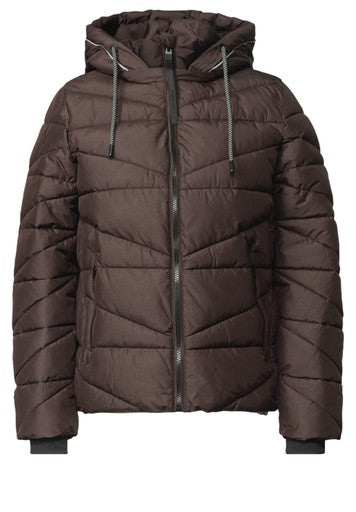 Cecil TOS Sportive Padded Jacket | Chocolate 202276