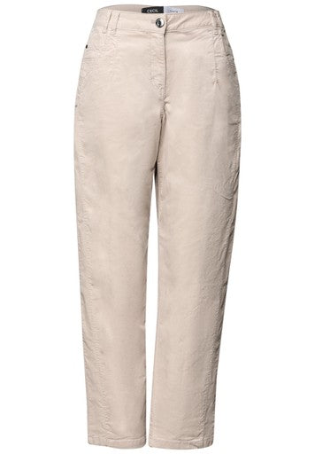 Cecil Scarlett Barrel Washed Jeans | Beige 10320457