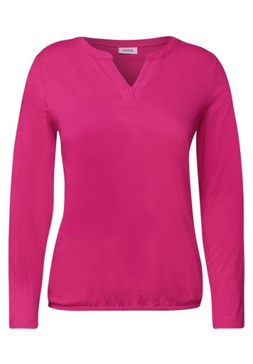Cecil Split Neck Tunic | Pink 325886
