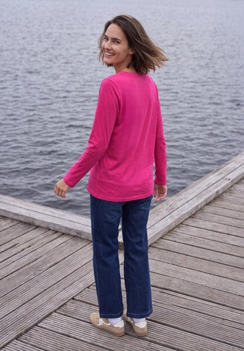 Cecil Split Neck Tunic | Pink 325886