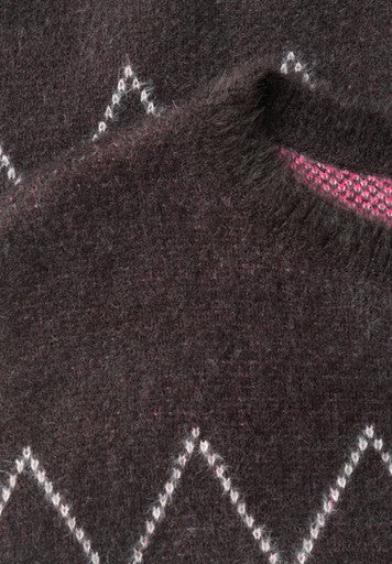 Cecil Featheryarn Sweater | Truffle/Pink 304172