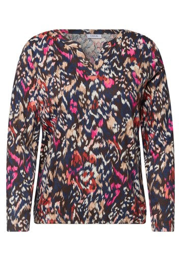 Cecil Split Neck Tunic | Truffle