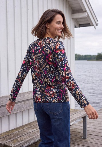 Cecil Split Neck Tunic | Truffle