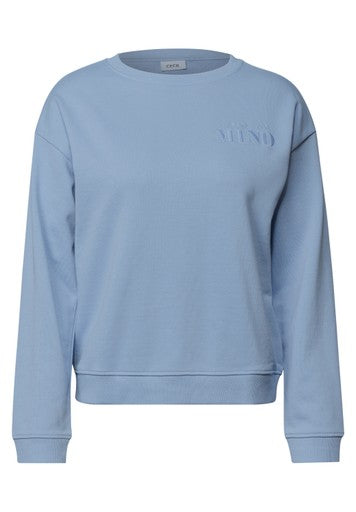 Cecil Print Sweatshirt  | Blue 304145