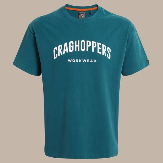 Craghoppers Batley Organic Cotton Peached Tee | Sea Blue CET007