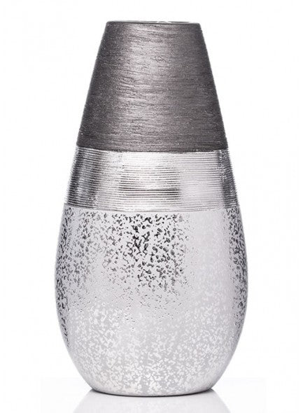 The Grange Collection Vase 16.5 x 13 x 33cm | Silver CH45