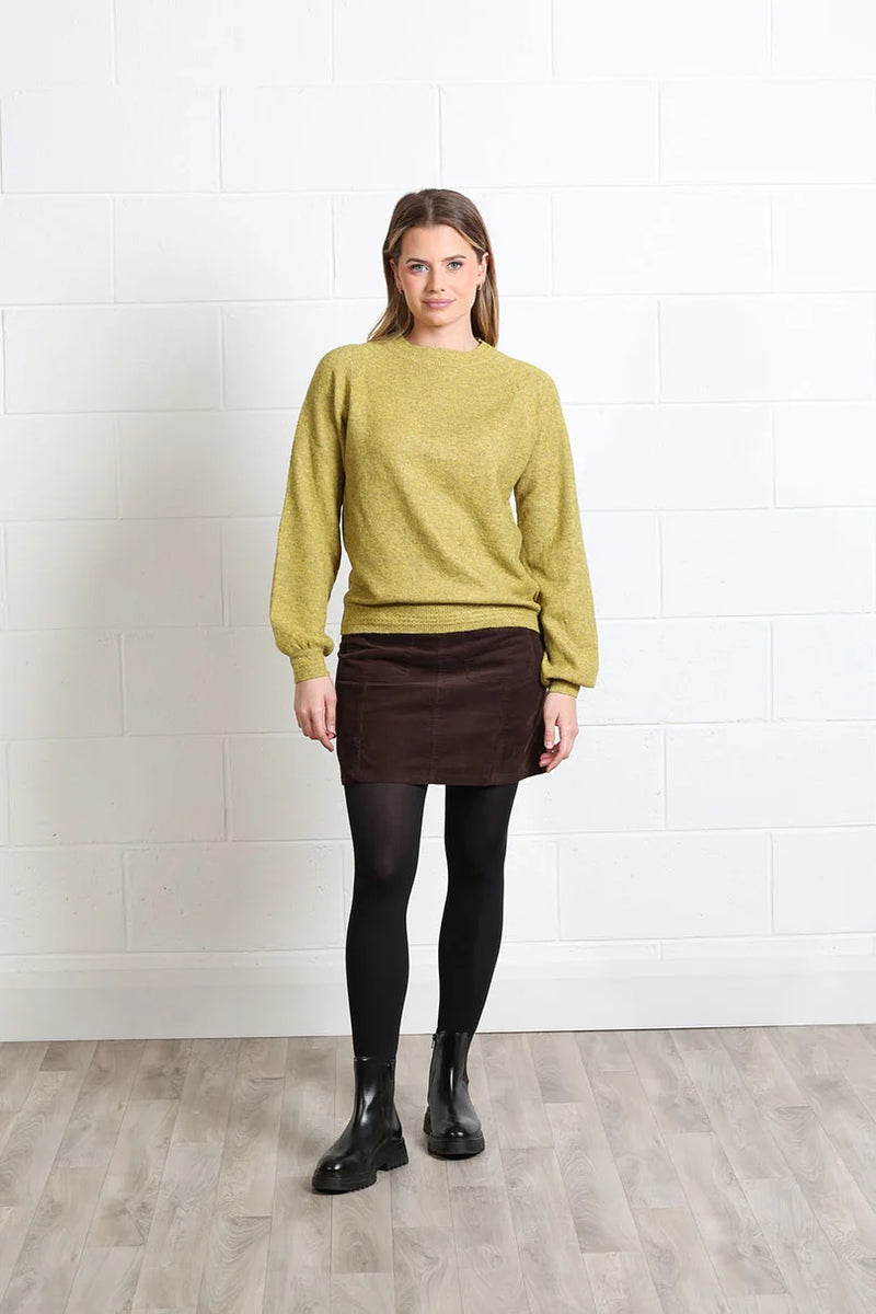 Rant & Rave Charlotte Cord Mini Skirt |  Mocha RR44-Q50555