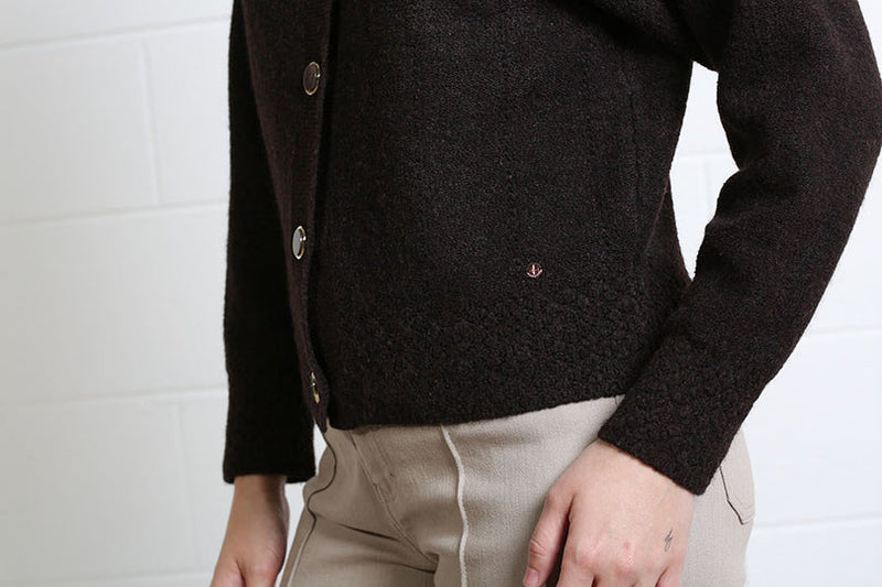 Rant & Rave – Claire Cardigan, Dark Brown