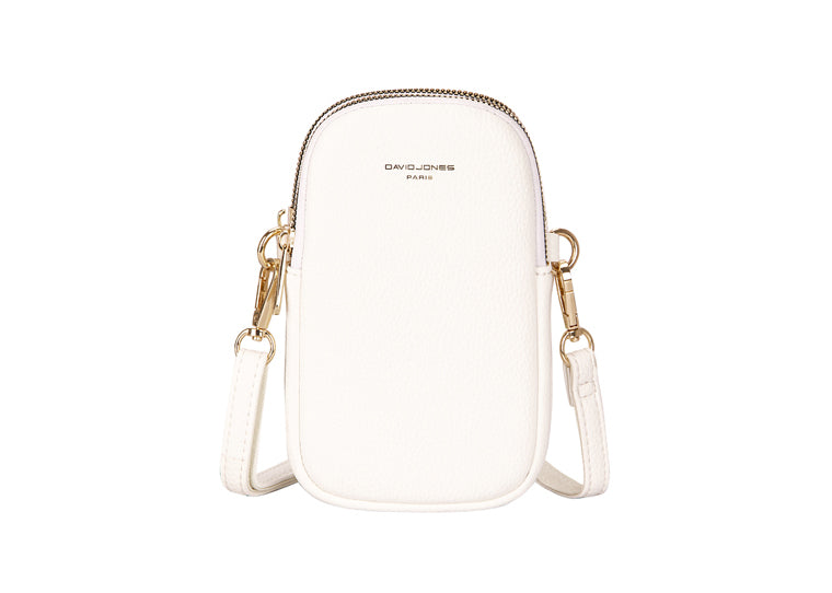 Nova Leathers Phone Bag | White CM6814A