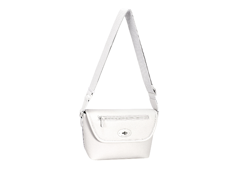 Nova Leathers Half Flap Shoulder Bag| Coconut CM8247