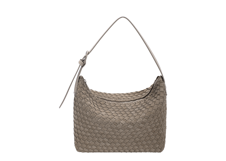 Nova Leathers Zip-Top Handbag | Grey CM8452-1